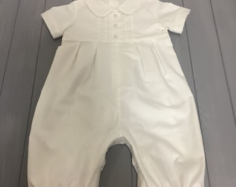 Tenue de baptême pour bébés garçons | Tenue baptiste pour garçons | Tenue de bénédiction pour garçons | Tenues de baptême | Tenue baptiste garçon | Barboteuse de baptême