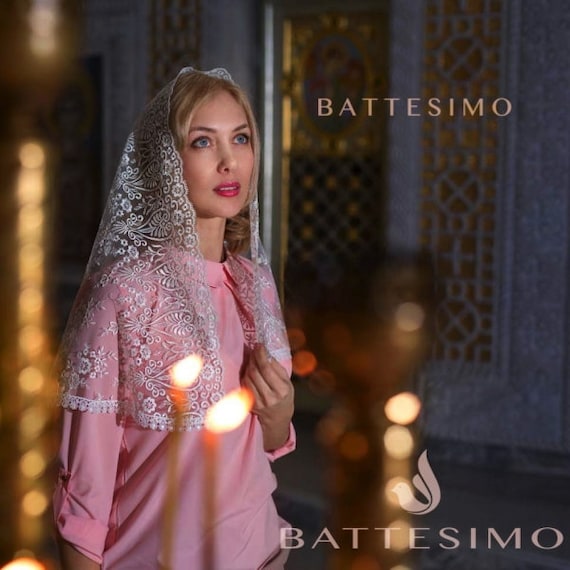 Velo di mantilla cattolica Messa Latina Scialle di preghiera di