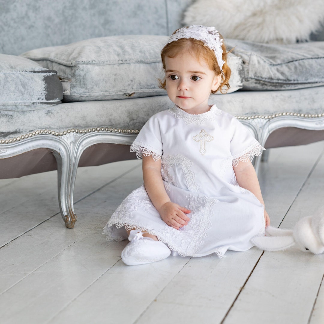 Baptism Dress Size 69 Headband Shoes,baptism Dress for Baby Girl — free download