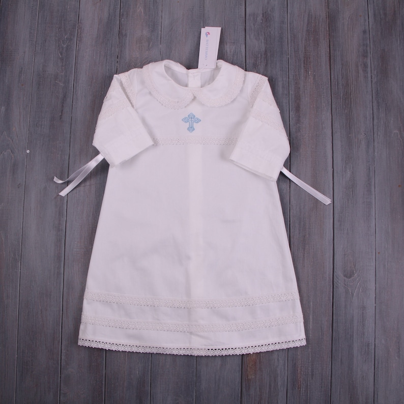 Boys Pleated Christening Gown Set main image 1