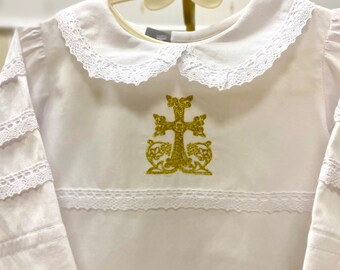 Robe de baptême personnalisée unisexe, robe de baptême garçon et fille, tenue de baptême, robe de baptême