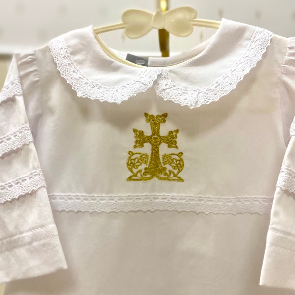 Robe de baptême personnalisée unisexe, robe de baptême garçon et fille, tenue de baptême, robe de baptême