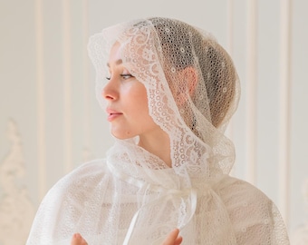 Chapel Veil for Mass | Lace Chapel Veil | Latin Mass | Church Veil | Chapel Mantilla | Catholic Veil | Prayer Veil | Catholic Traditional