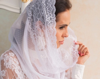 Catholic Mantilla | Catholic Veil | lace Veil | Church Veil | Mass Veil