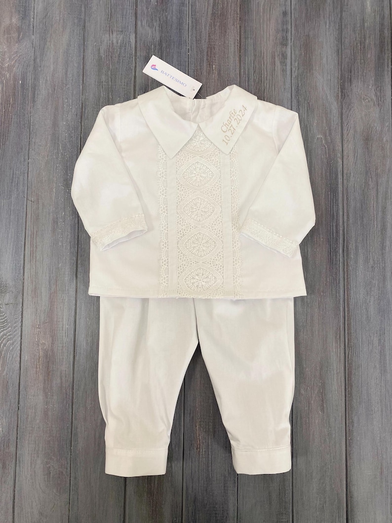 Boys Baptism Outfit Personalized - Christening Suit Baby Boy - Blessing ...