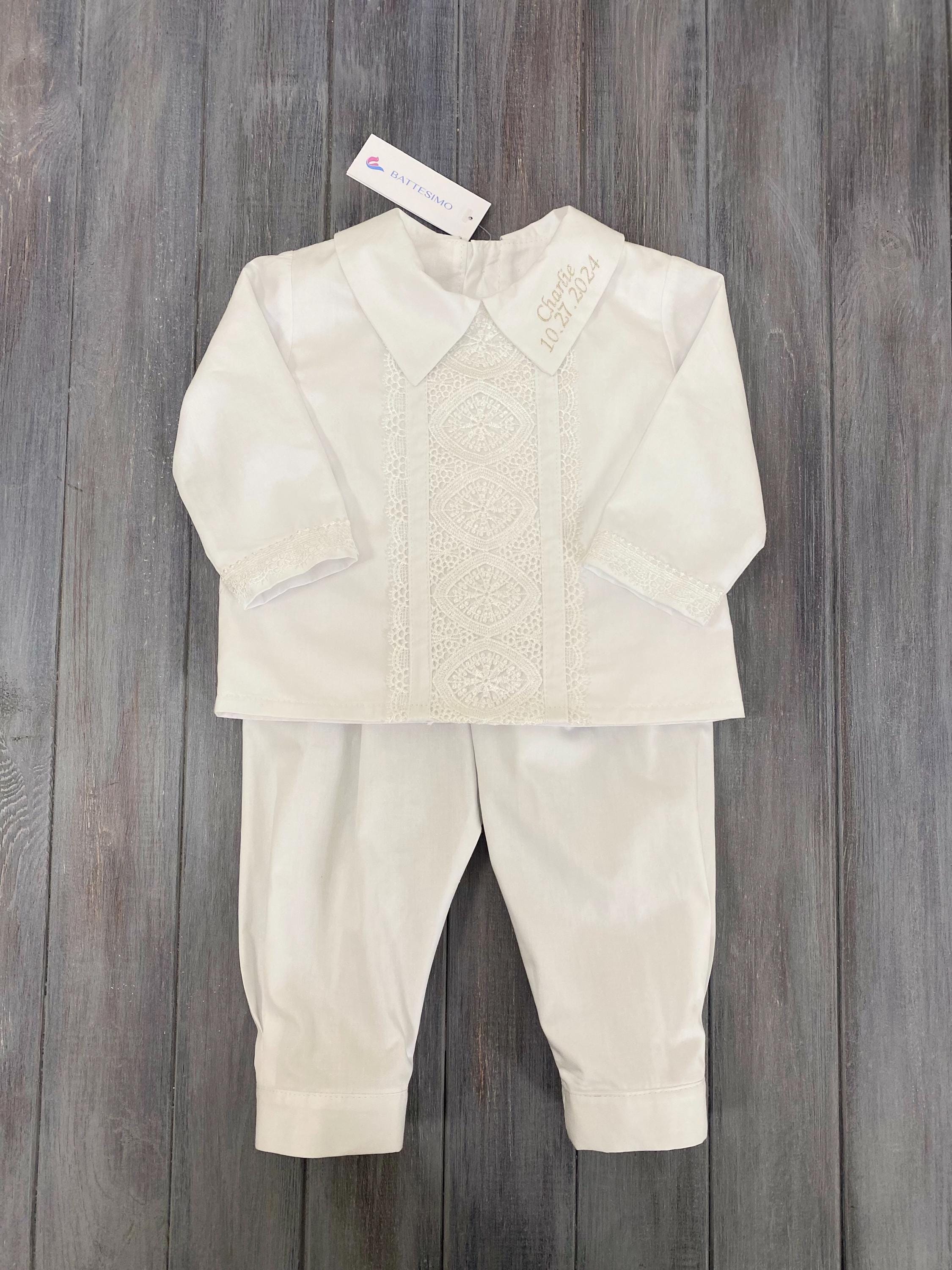 Boys Baptism Outfit Personalized - Christening Suit Baby Boy - Blessing ...