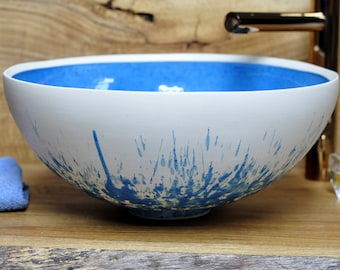 Ceramic Sink/Waschbecken/Vessel Sink/Bathroom Sink - Cornflower