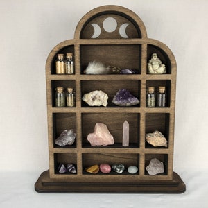 Triple Arch Apothecary Crystal/Trinket Shelf