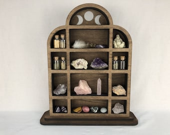 Triple Arch Apothecary Crystal/Trinket Shelf