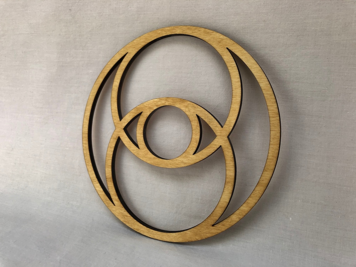 Sacred Geometry Vesica Piscis Wall Art Etsy
