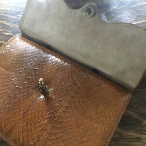 leather skin handbag