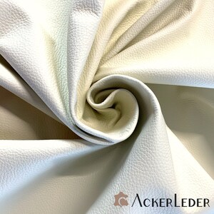 Leather cow nappa leather pieces cuts white cream different sizes