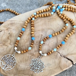hippie chic wooden necklace pendant Boho choice