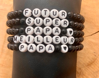 Bracelet à message Cadeau de Fête des Pères