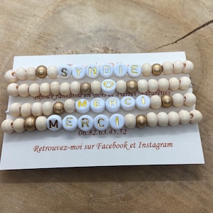 Bracelet for end of school year gift thank you teacher / nanny (single) Christmas gift
