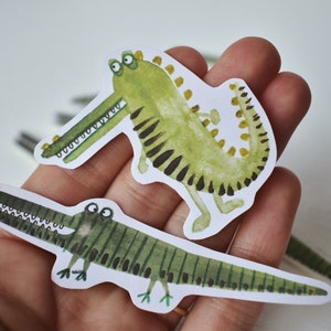 Crocodile Sticker duo Pack - Two pack Croc stationary