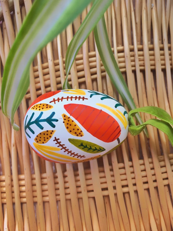 Easter Egg Decoration - The Sophie Egg - Hand Painted one-of-a-kind ceramic hanging Easter Egg Gift