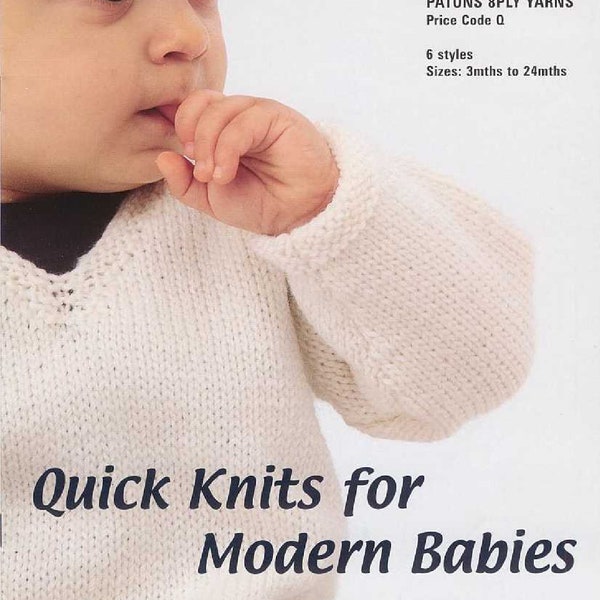 Patons 2137 Quick Knits for Modern Babies