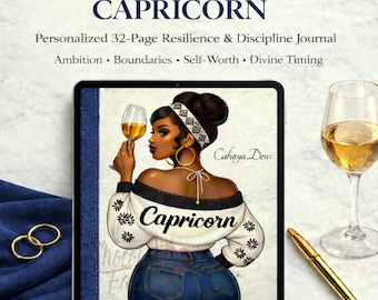 Diario Capricornio para Mujeres / Reflexión Guiada Personalizada y Crecimiento Personal (Hecho a Medida)