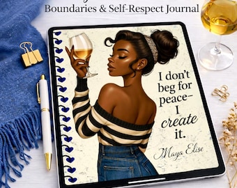 Diario de empoderamiento para mujeres / Autorreflexión guiada personalizada y crecimiento personal (hecho a pedido)