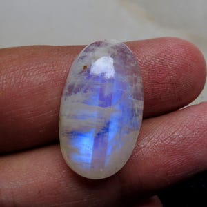 Rainbow Moonstone , Moonstone Crystal , Moonstone 25x15x7MM Cabochon , Rainbow Moonstone Cabochon , Polished Moonstone , Oval Moonstone