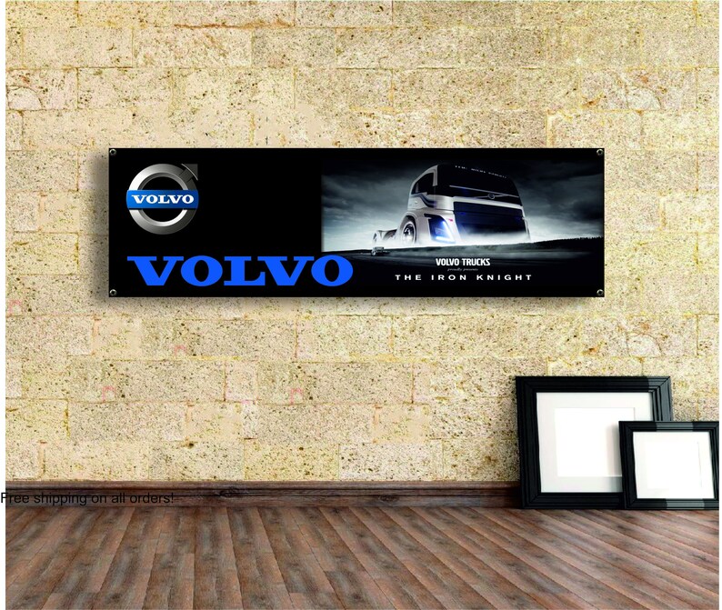 workshop Garage Decor Volvo Logo Banner Vinyl,Garage Sign,office or showroom,Flag,Racing Poster,Auto Car Shop,Car Poster Gift