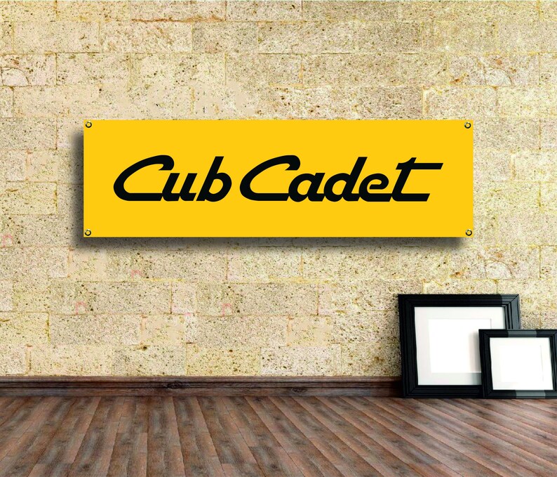 Cub Cadet Logo Banner VinylGarage Signoffice or Etsy