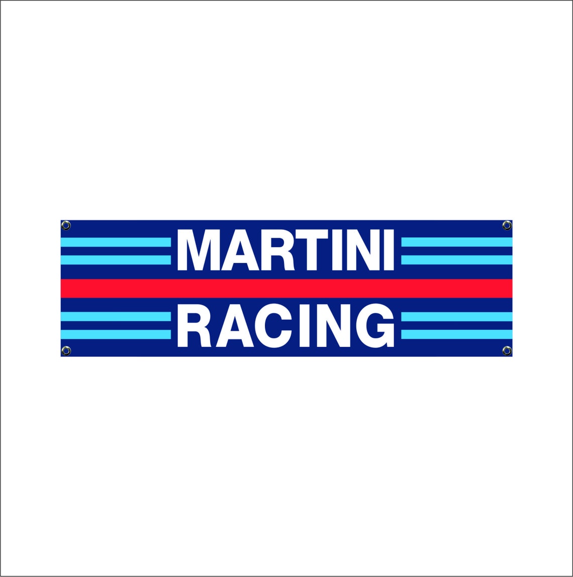 Martini Racing Logo Banner VinylGarage Signoffice or Etsy