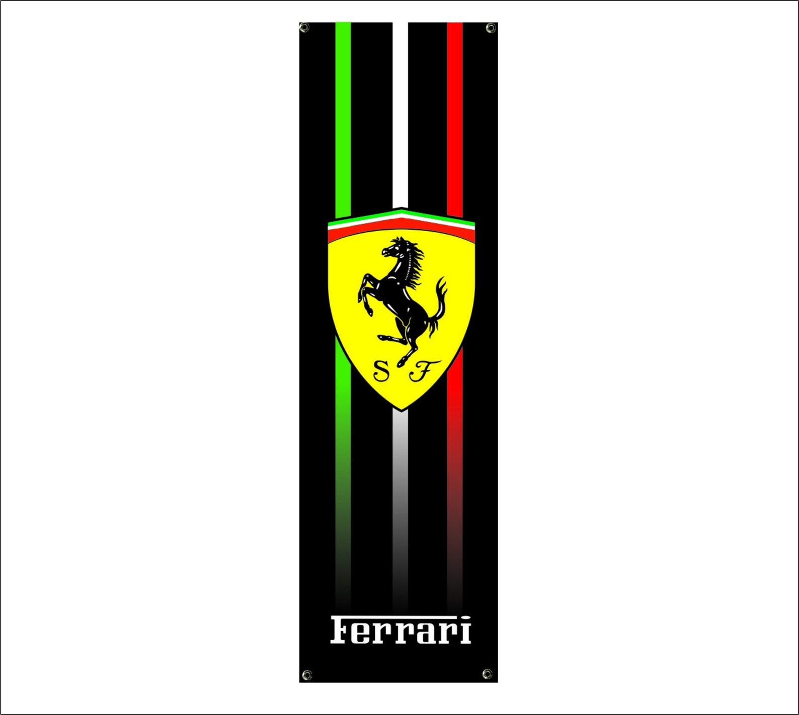 FERRARI Logo Banner Vinyl Garage Signoffice or showroom | Etsy