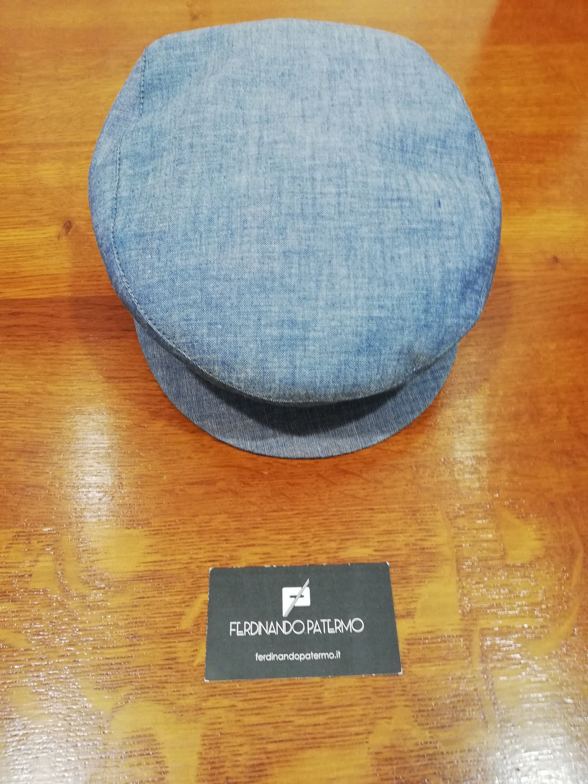 Flat Etsy Flat Chapeau Cap Light Cap - Sicilian Italy Cap Jeans, in Cap, Patermo Vintage