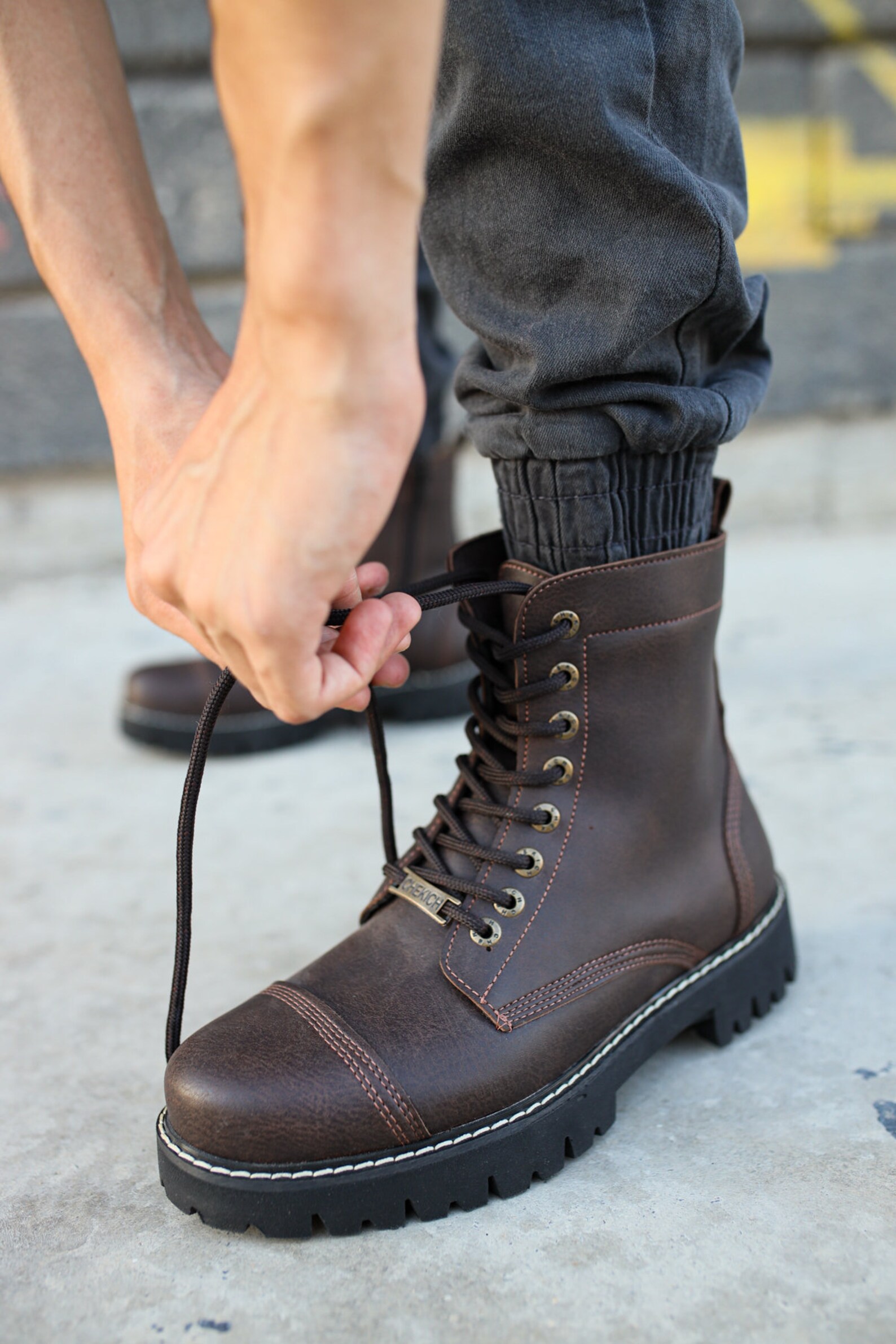 Chekich CH009 Brown Men Boots Etsy