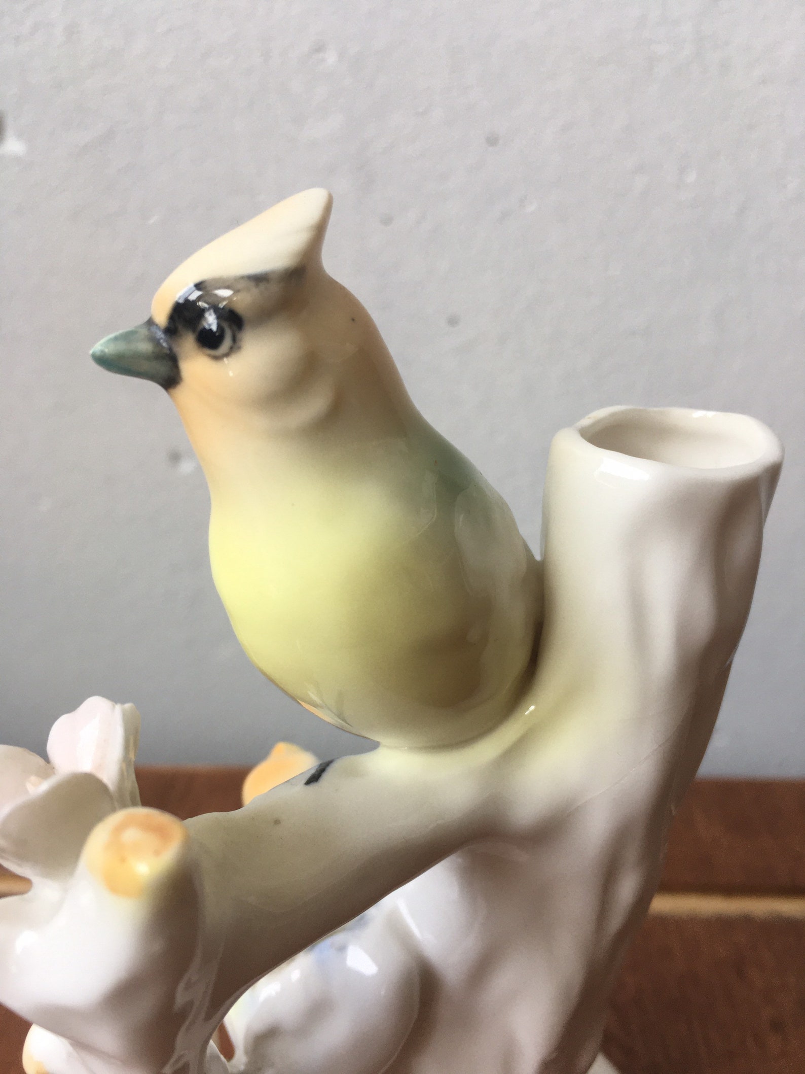 Vintage Porcelain Bird Themed Bud Vase Single Stem Vase With Etsy