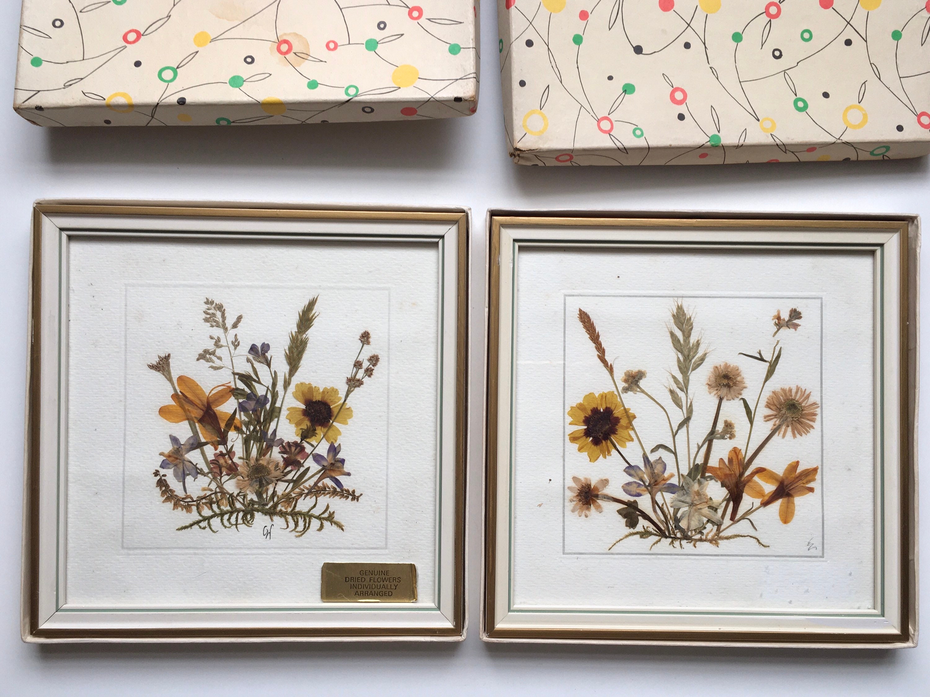 Home Decor A4 Frame Handmade Picture Real Flowers Dried Flowers