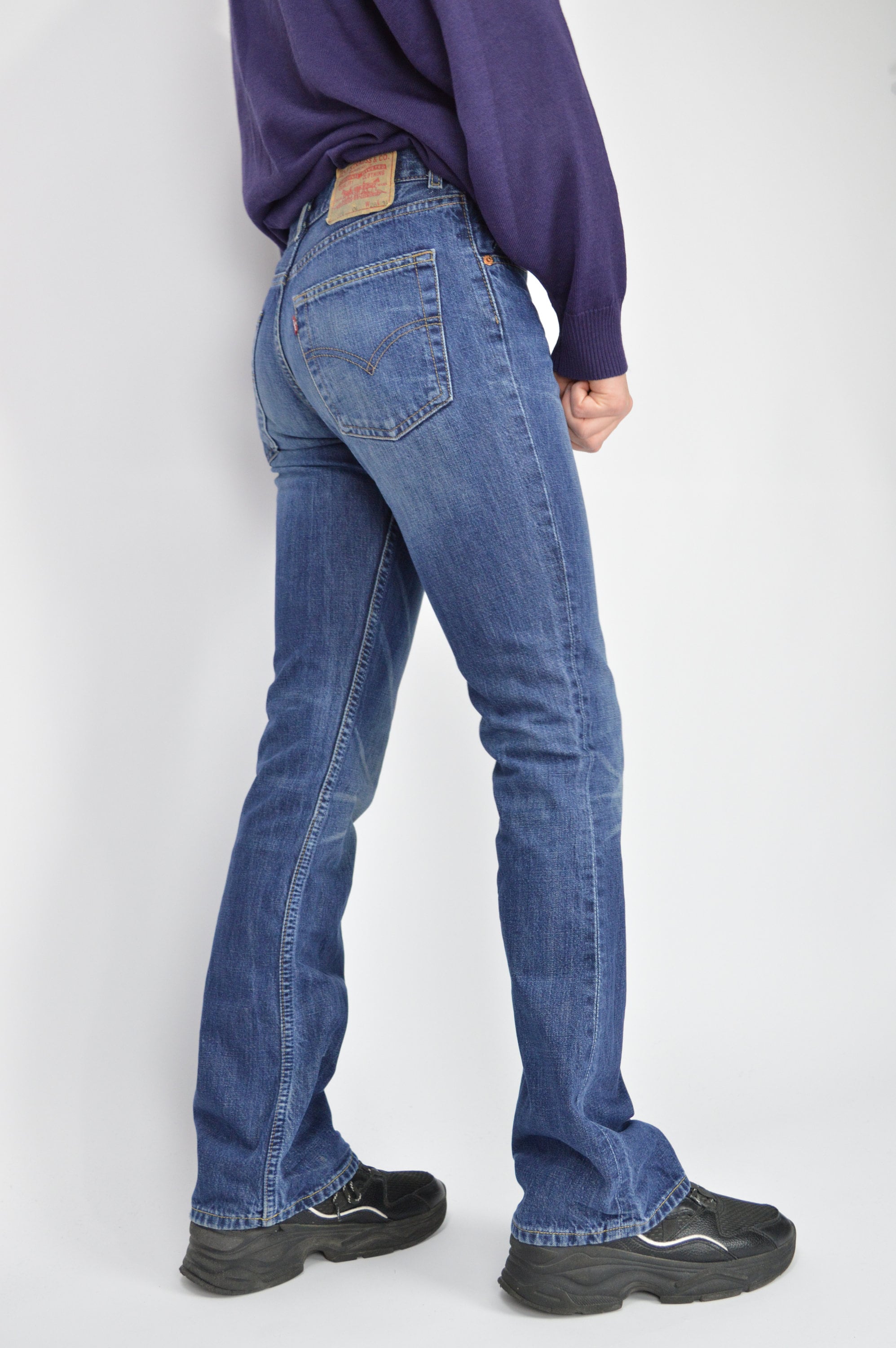 ヴィンテージブルー リーバイス 525 デニム ストレート ジーンズ