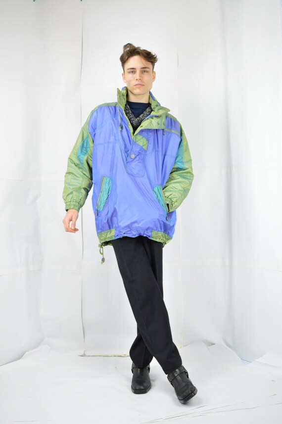 quarter zip puffer jacket