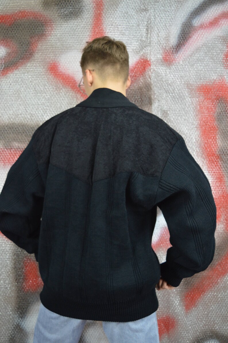 Vintage navy classic bomber jacket