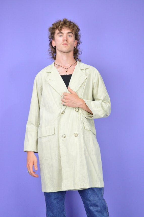 Vintage beige classic 80's trench coat {C70} - image 6