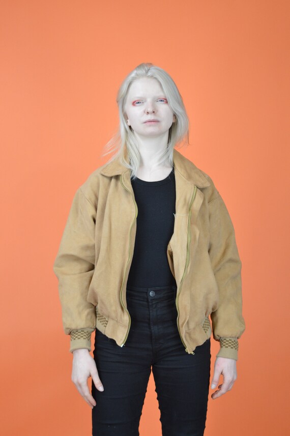 ジャケット・アウター 1970s80s Euro Vintage Suede BomberJacket Vintage 80s Suede Leather Bomber Jacket - Women's Retro Coat - Etsy