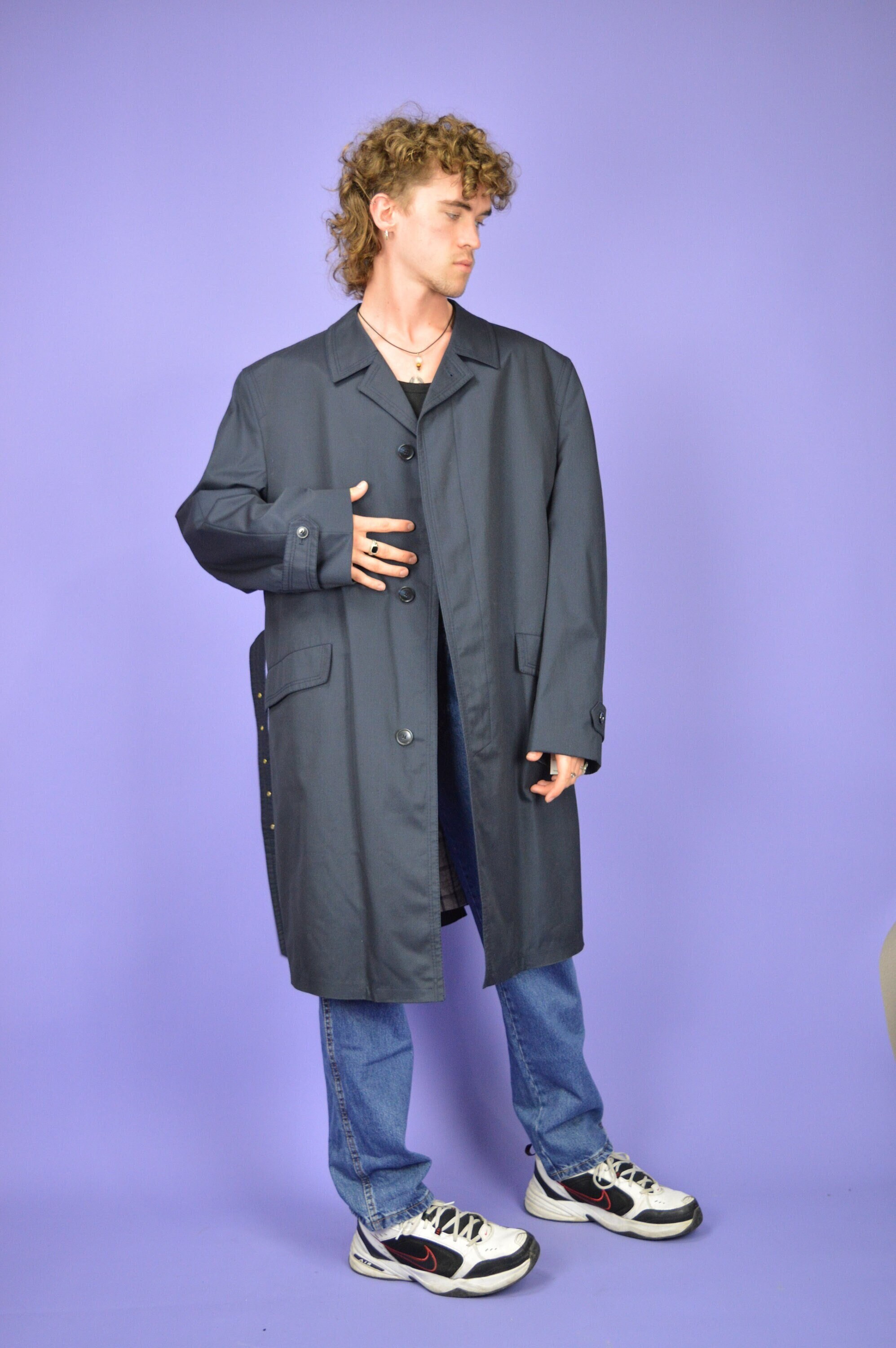 ジャケット・アウター 80s Vintage Classic Super Long Coat. 80s trench coat retro | Vintage windbreaker online for men