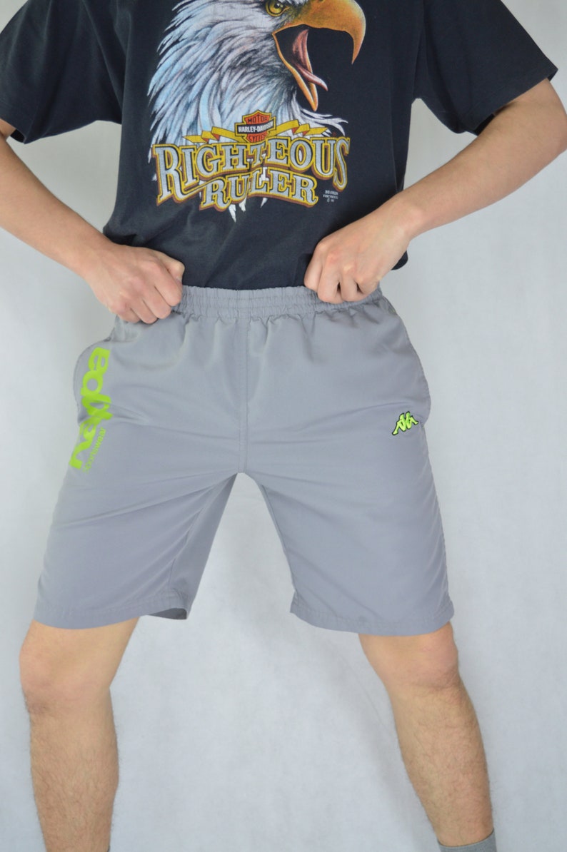 Vintage grey KAPPA festival shorts