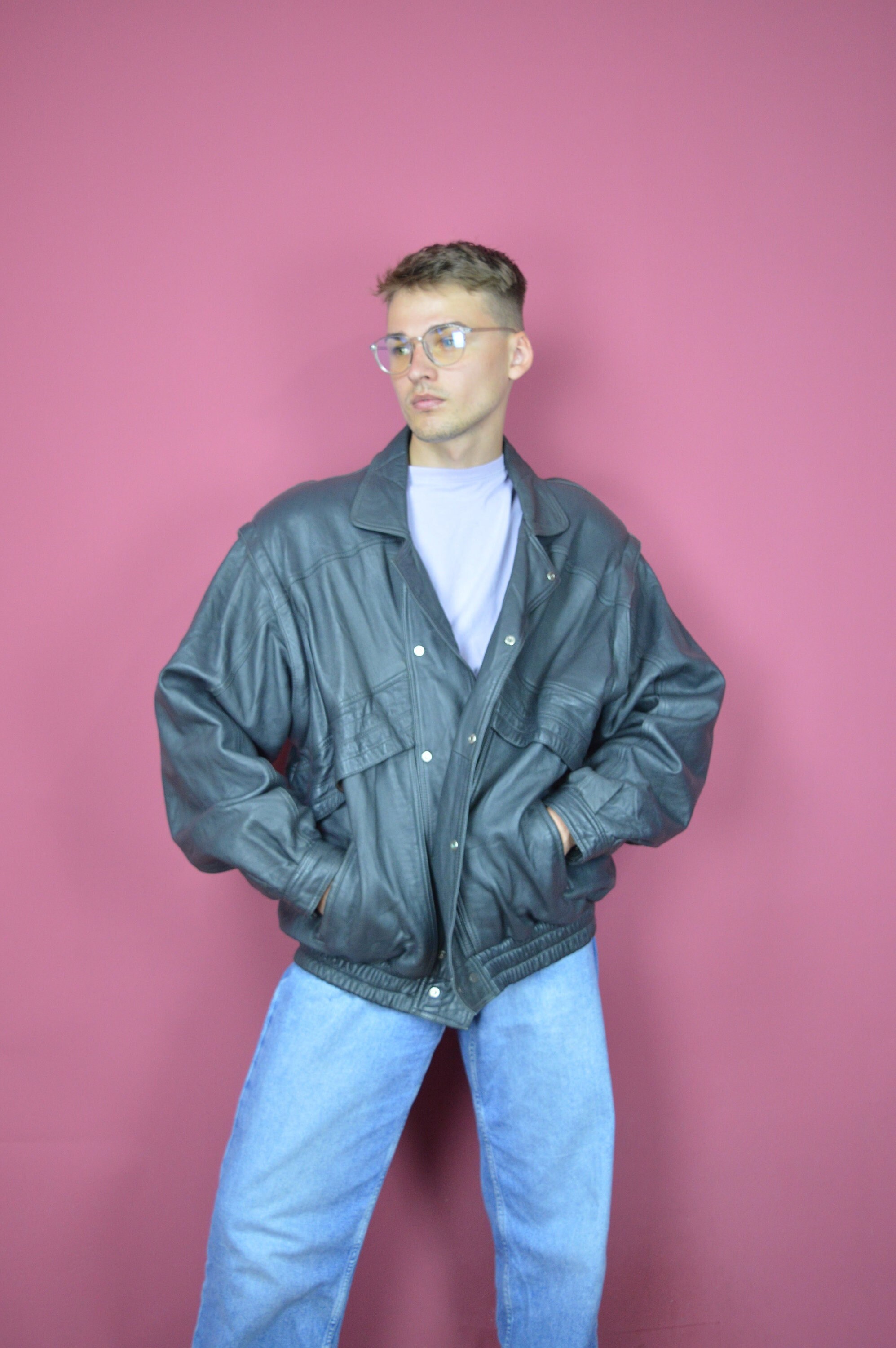 bomber jacket biker