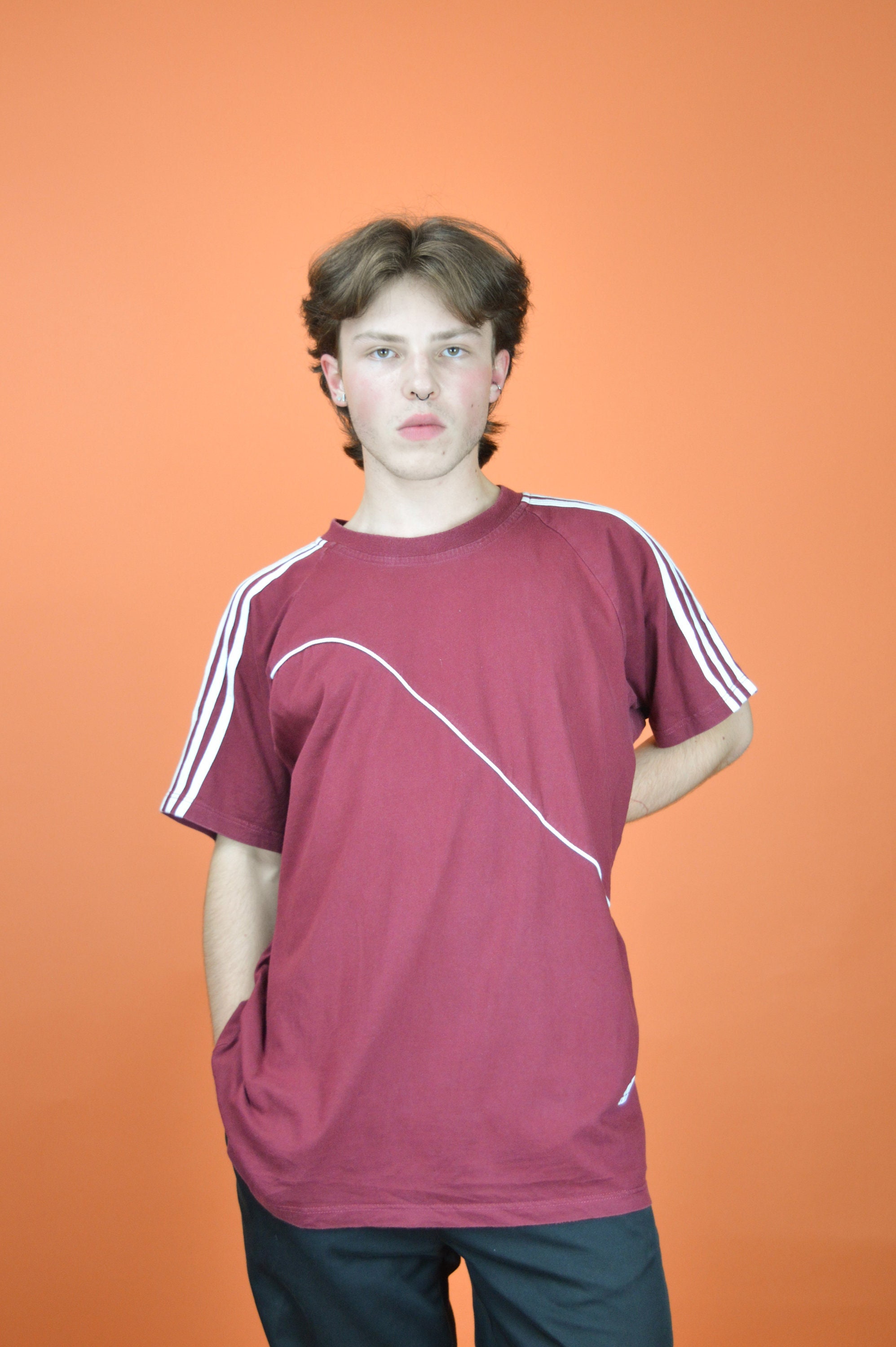 Adidas originals eqt tennis stripe t-shirt cheap