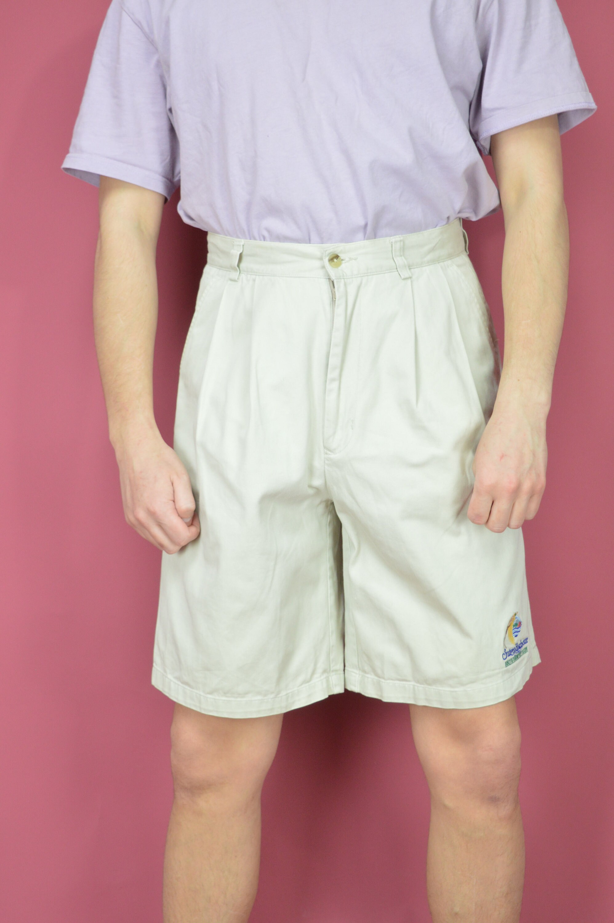 Vintage Beige Classic Cotton Shorts {S20} - Etsy