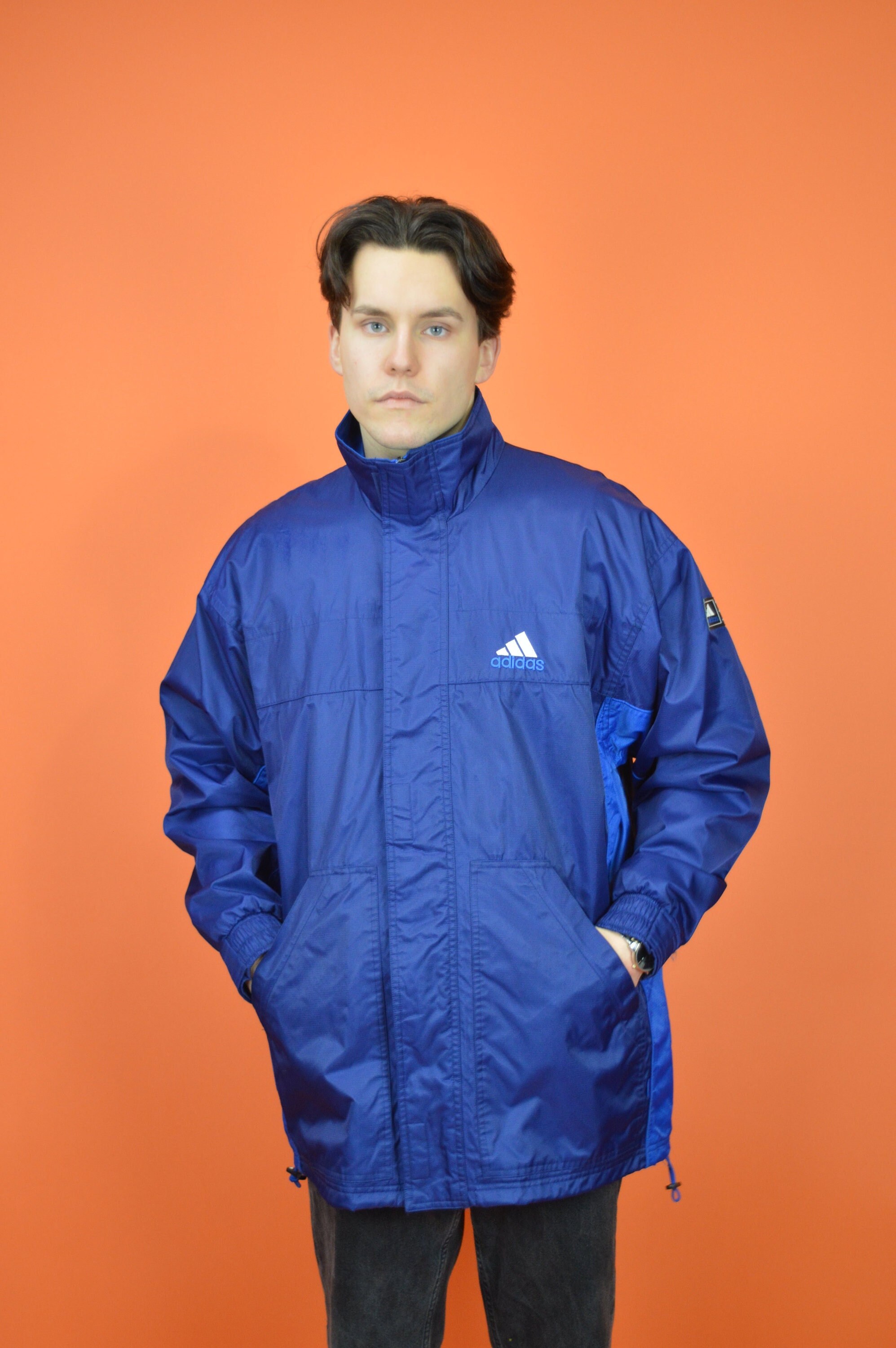 ジャケット・アウター adidas originals CLASSIC MONOWINDBREAKER adidas originals Mono Windbreak Logo Hooded Jacket Men Black