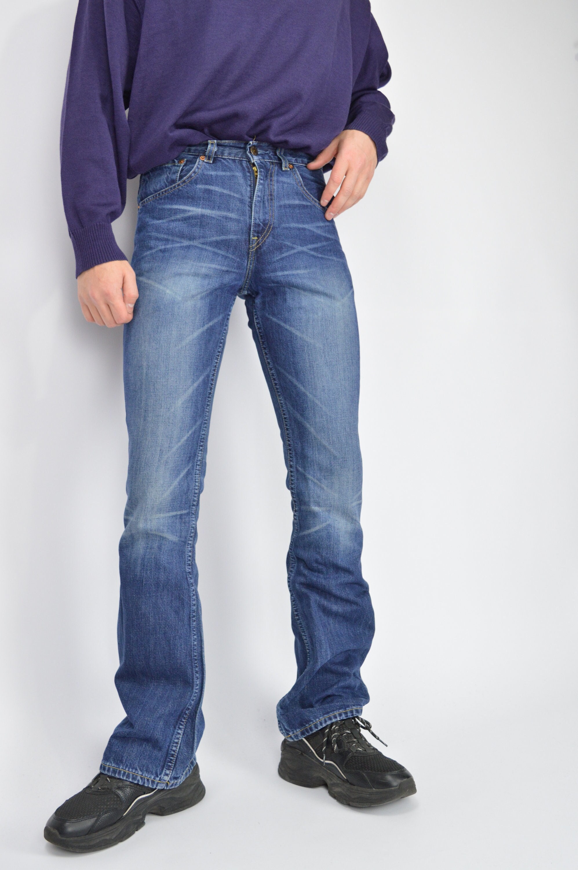Vintage Blue Levi's 525 Denim Straight Jeans Trousers - Etsy Hong Kong