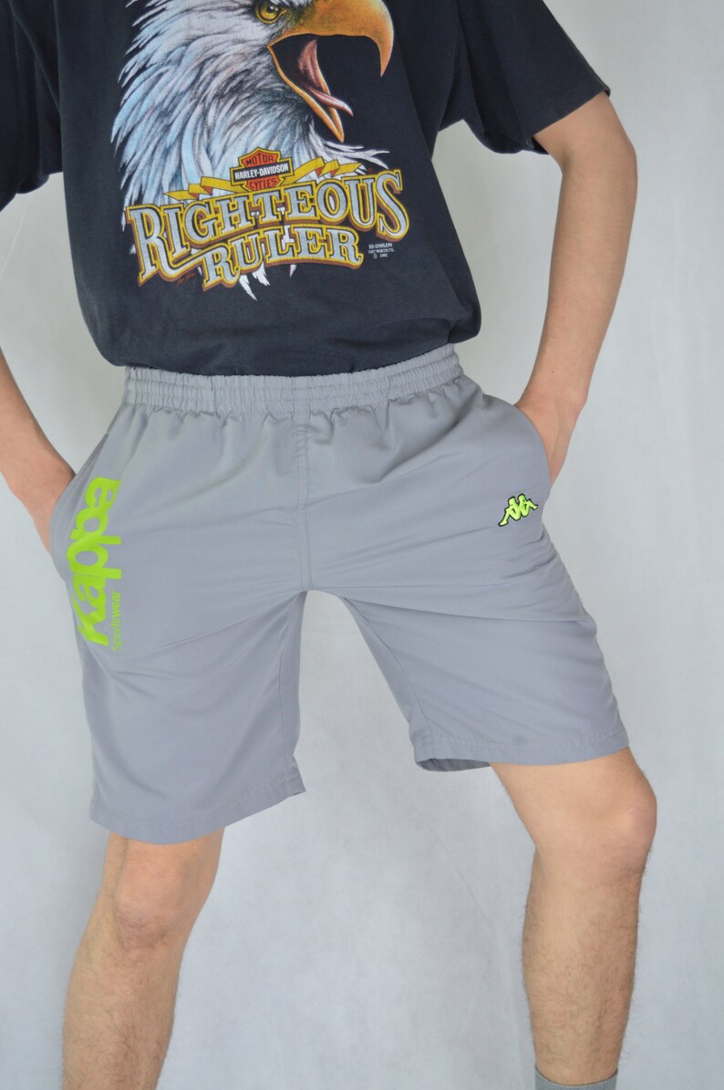 Vintage grey KAPPA festival shorts