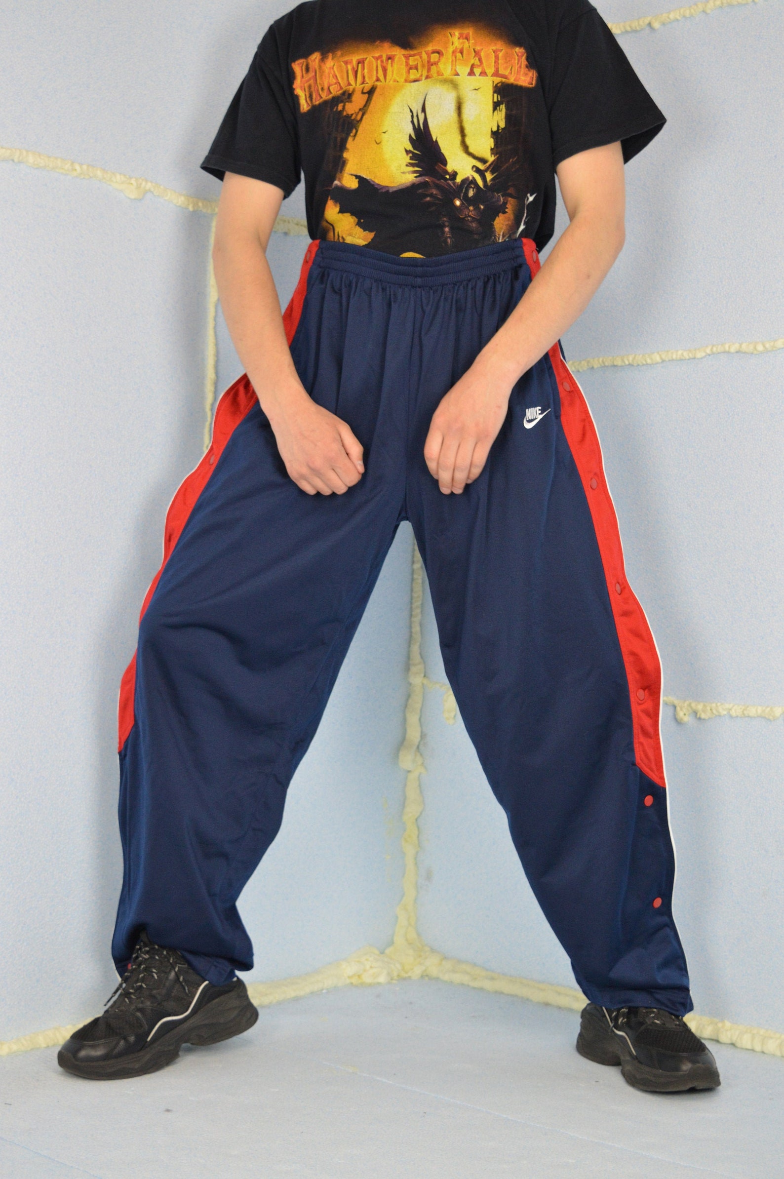 mens nike joggers blue