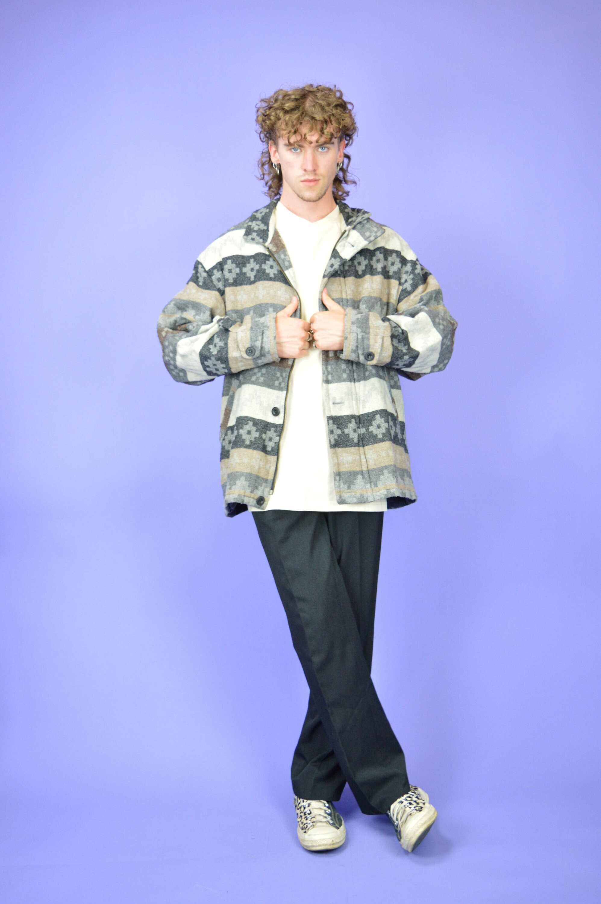 ジャケット・アウター 80s Vintage Classic Super Long Coat. 80's 90's Full Length Leather Jacket, Oversize Retro Coat
