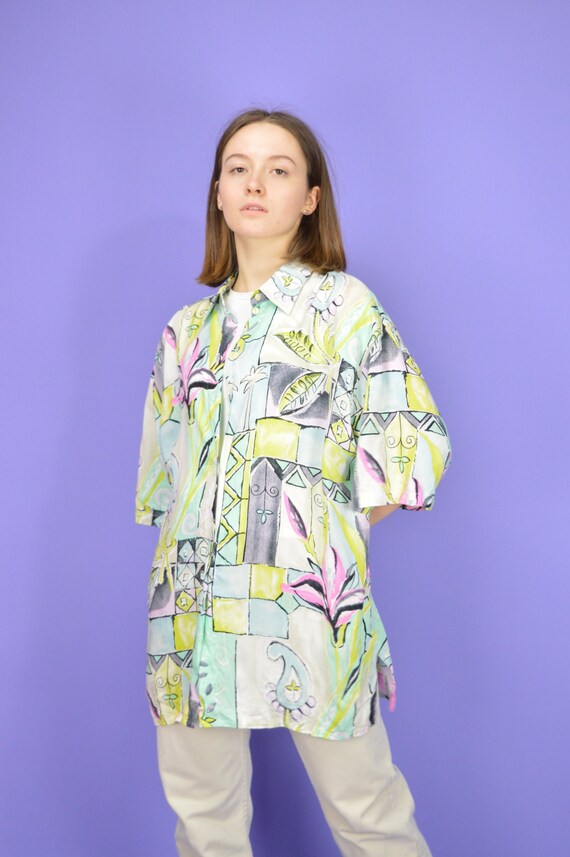 Chemise beige à motif graphique Paul Smith en solde