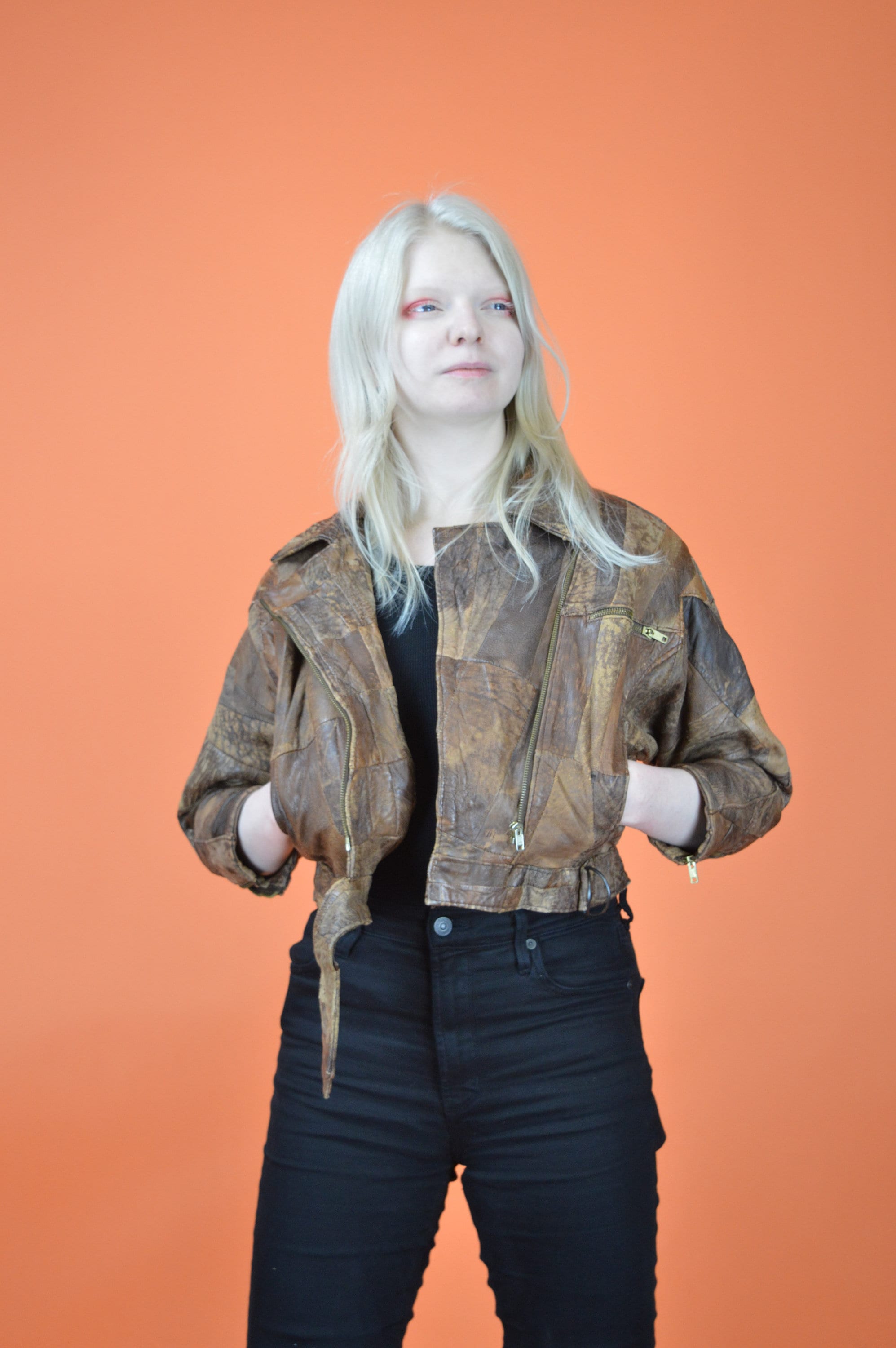 Vintage 80s Brown Leather Jacket: XS Retro Outerwear - Etsy Canada